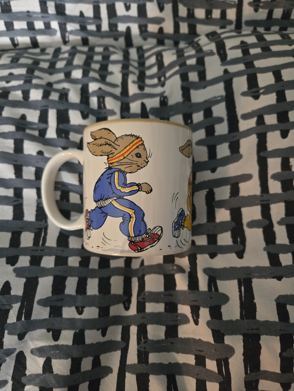 BNWB Potpourri Press Vintage Rabbit Joggers Mug